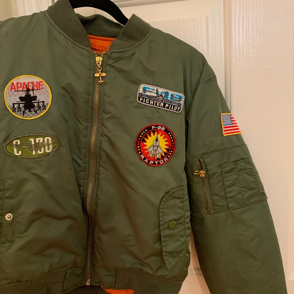 Green bomber jacket